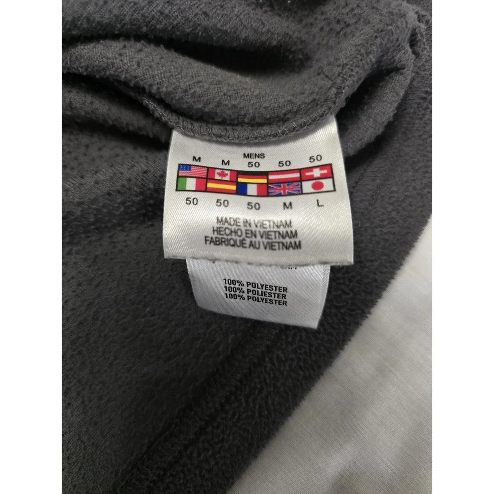 Spyder Pullover Mens Medium Gray Fleece Half Zip Lightweight Outdoor Sweater‎